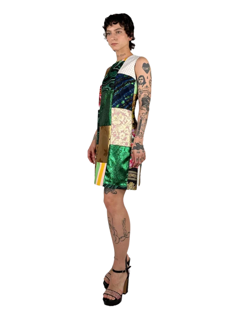 Abito twiggy Sicilian Patchwork., foto 2 di 4