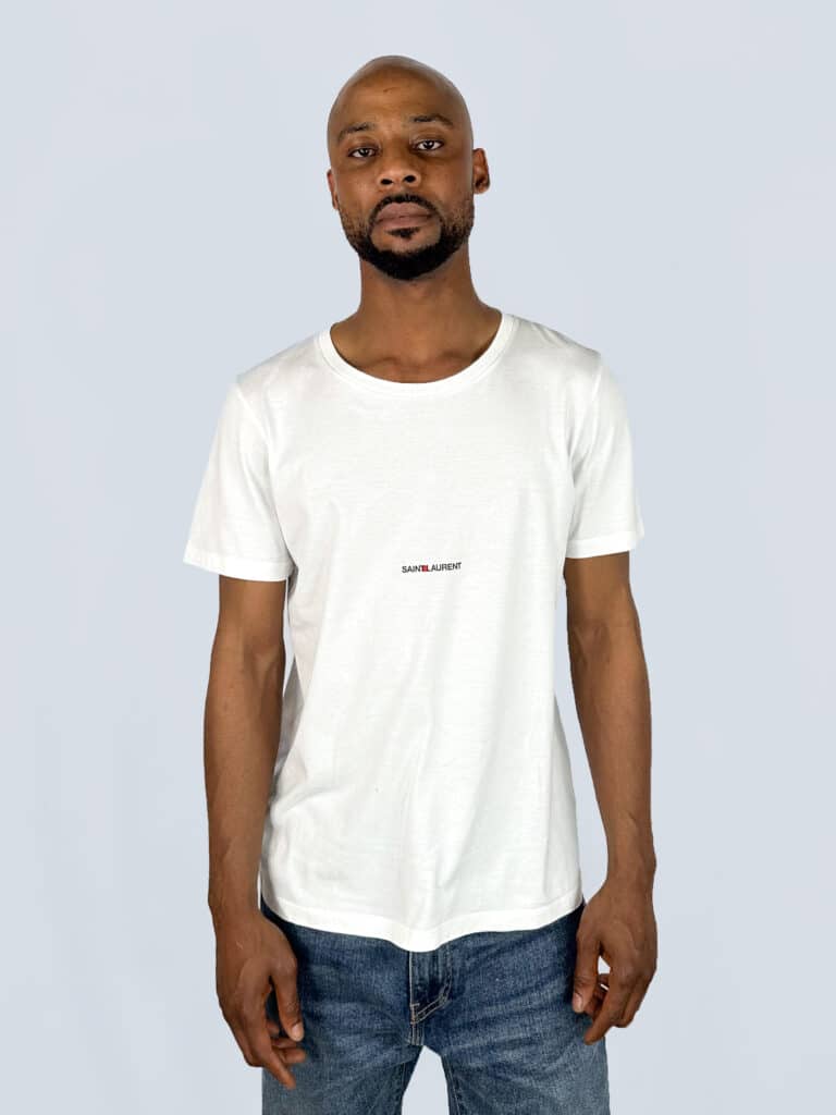 T-shirt in cotone con logo stampato, S.