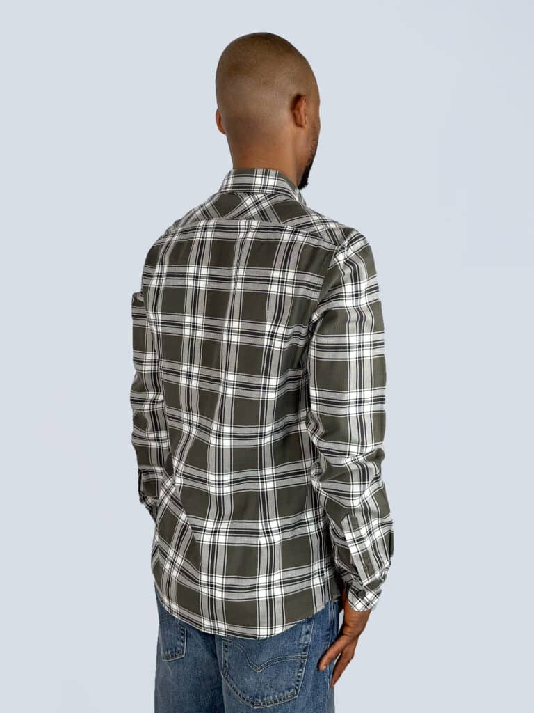 Camicia in cotone a quadri, 38., foto 3 di 4