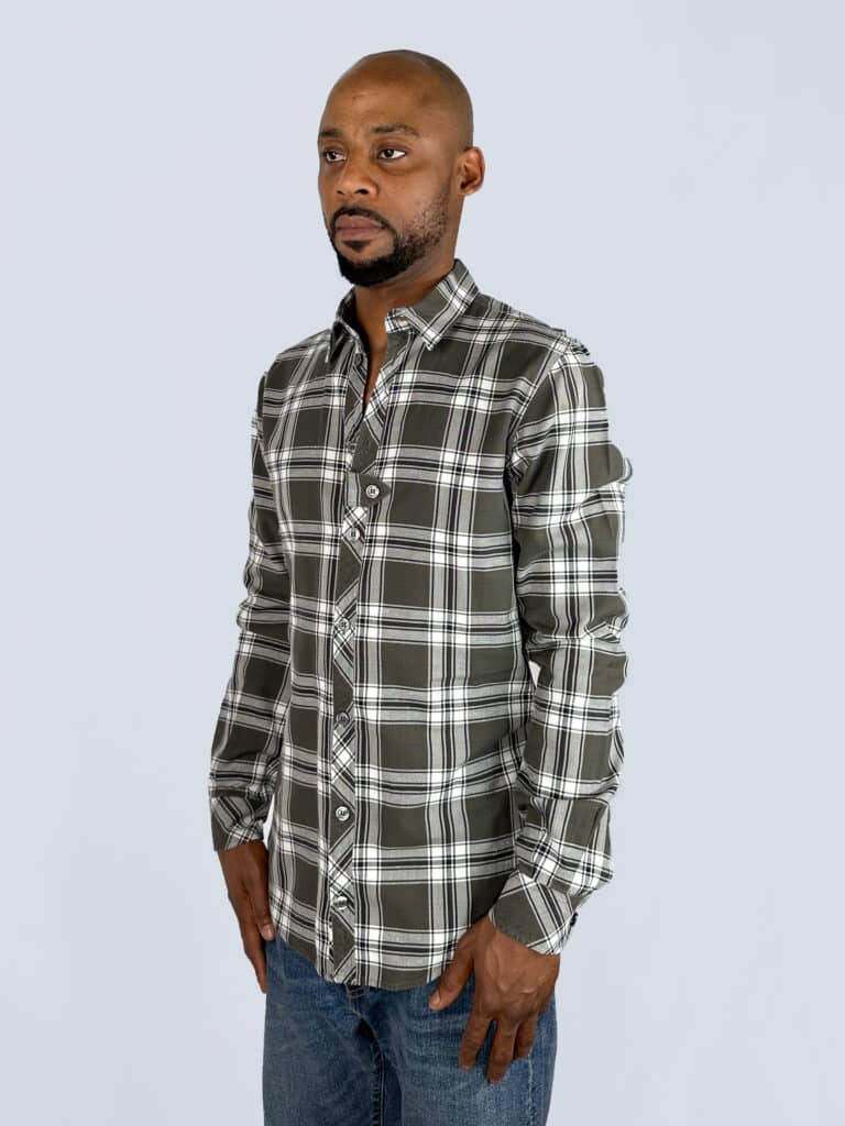 Camicia in cotone a quadri, 38., foto 2 di 4