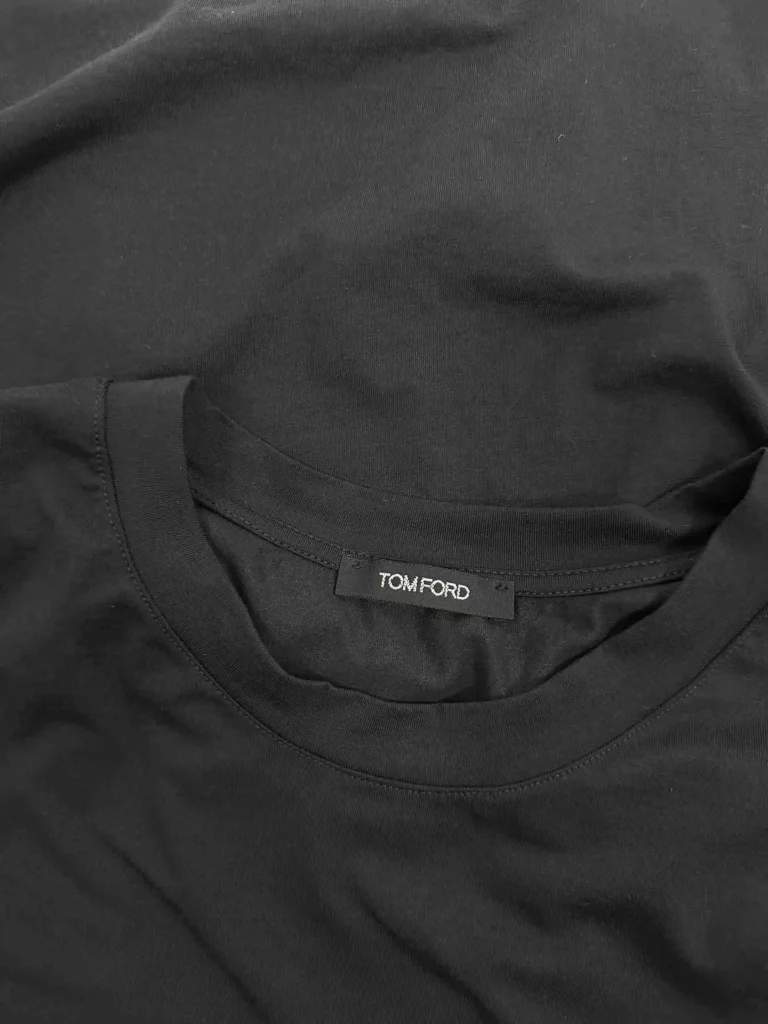 T-shirt logo etichetta in cotone, M., foto 5 di 5