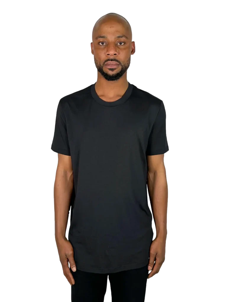 Logo label cotton T-shirt.