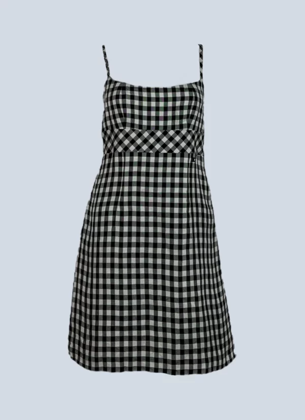 <b>Chanel</b> <br>minidress Vichy in seta, 38fr.