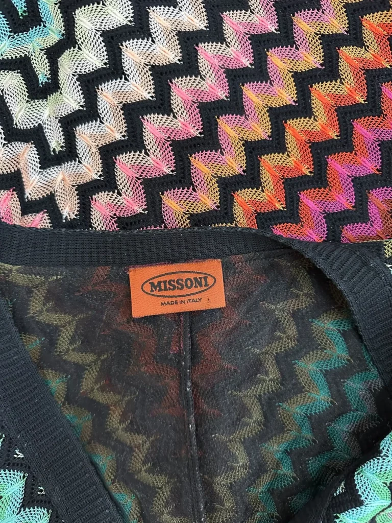 Abito corto Zig Zag multicolor, 38., foto 3 di 3