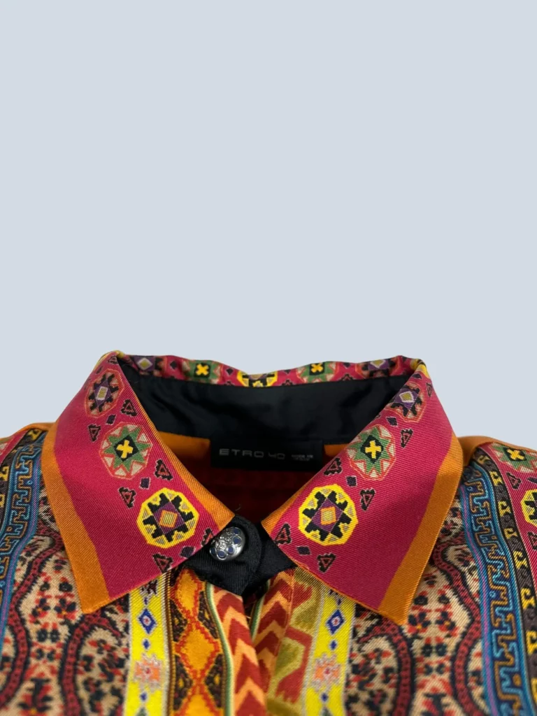 Camicia in seta stampa paisley, 40., foto 4 di 4
