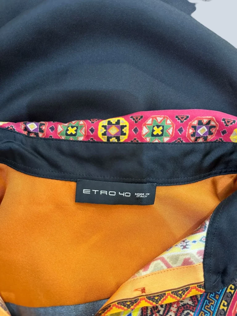 Camicia in seta stampa paisley, 40., foto 3 di 4