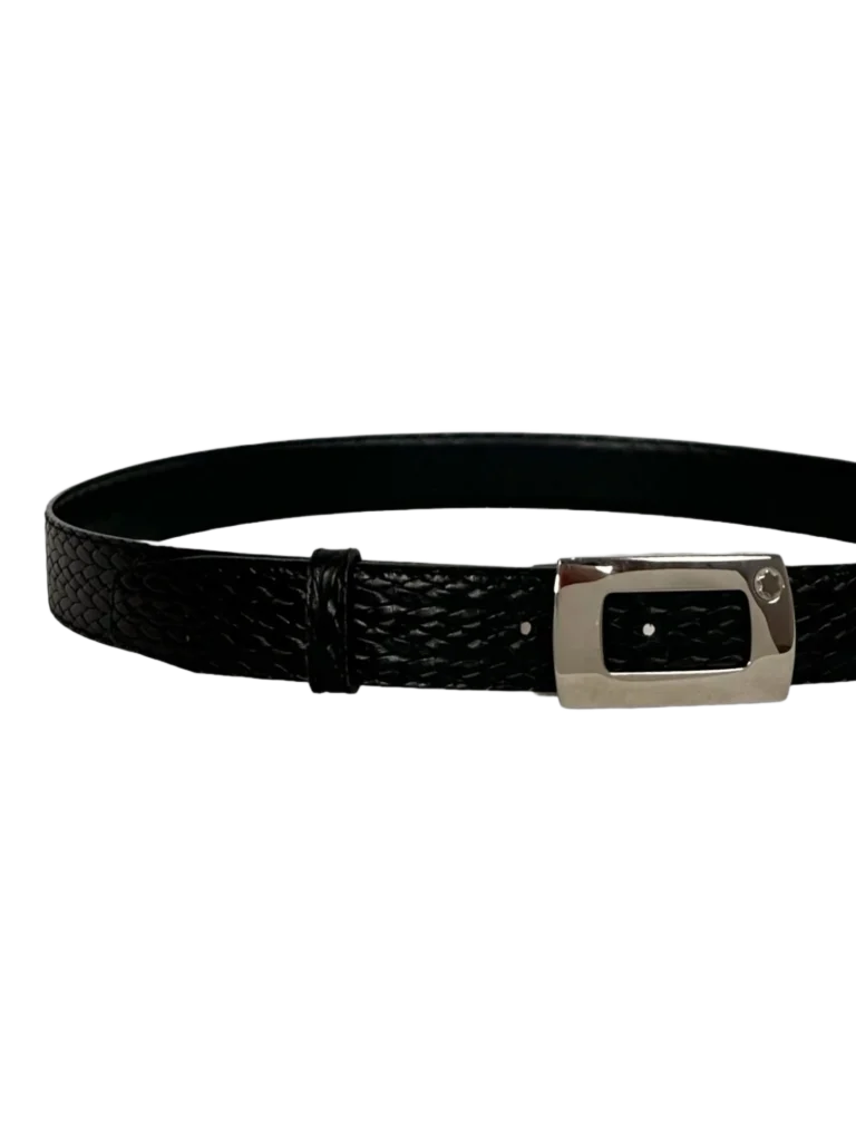Braided leather belt with metal buckle, photo 2 of 4