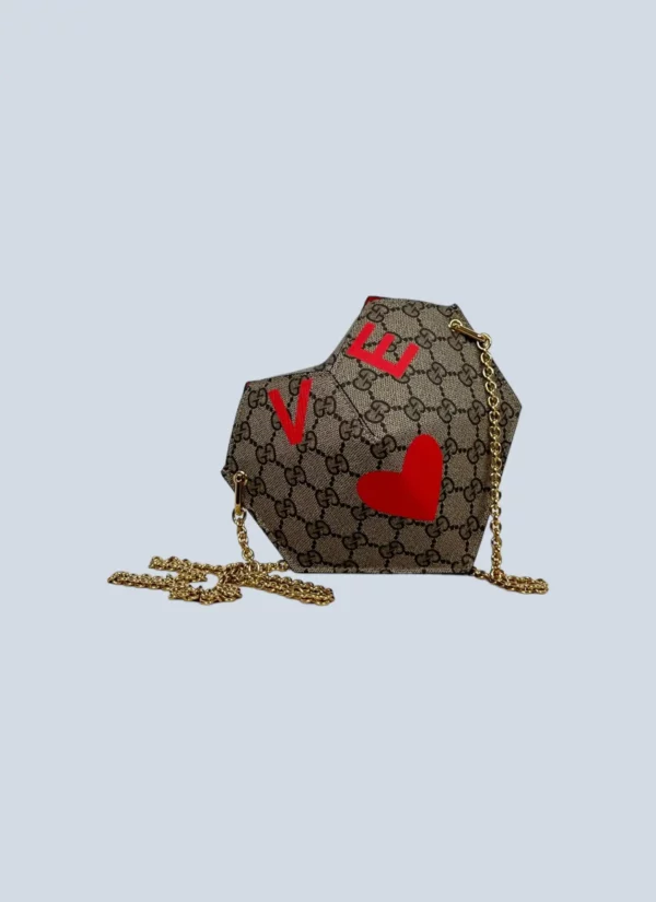 <b>Gucci</b><br> borsa a tracolla Small Heart Monogram.