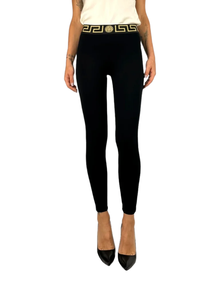 Greek key band leggings.