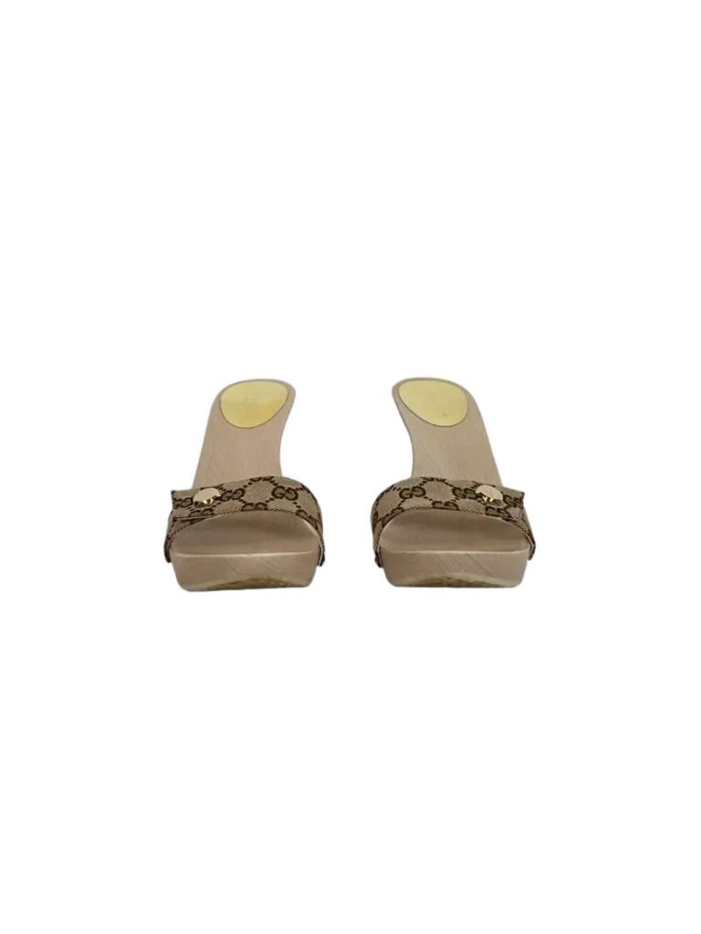 Mules Guccissima in legno., foto 3 di 5