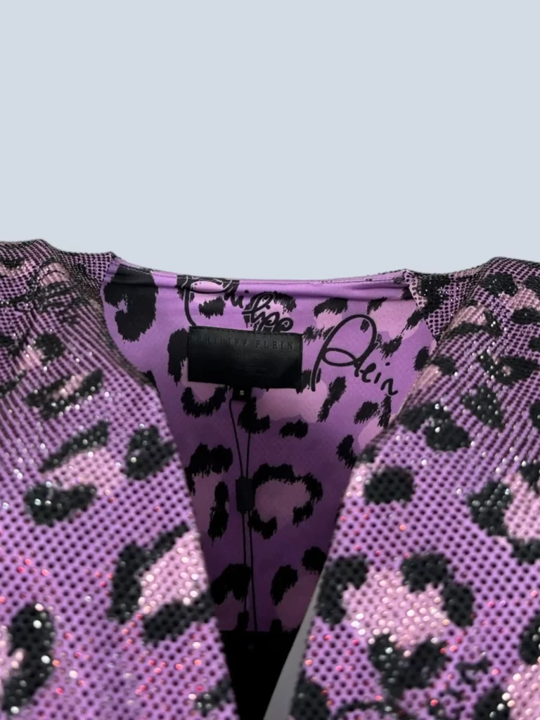 Body con strass fantasia animalier, S., foto 3 di 4