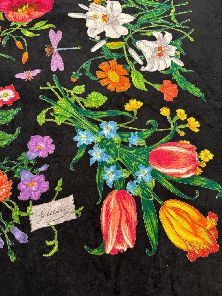Cotton Flora print beach towel, photo 3 of 5