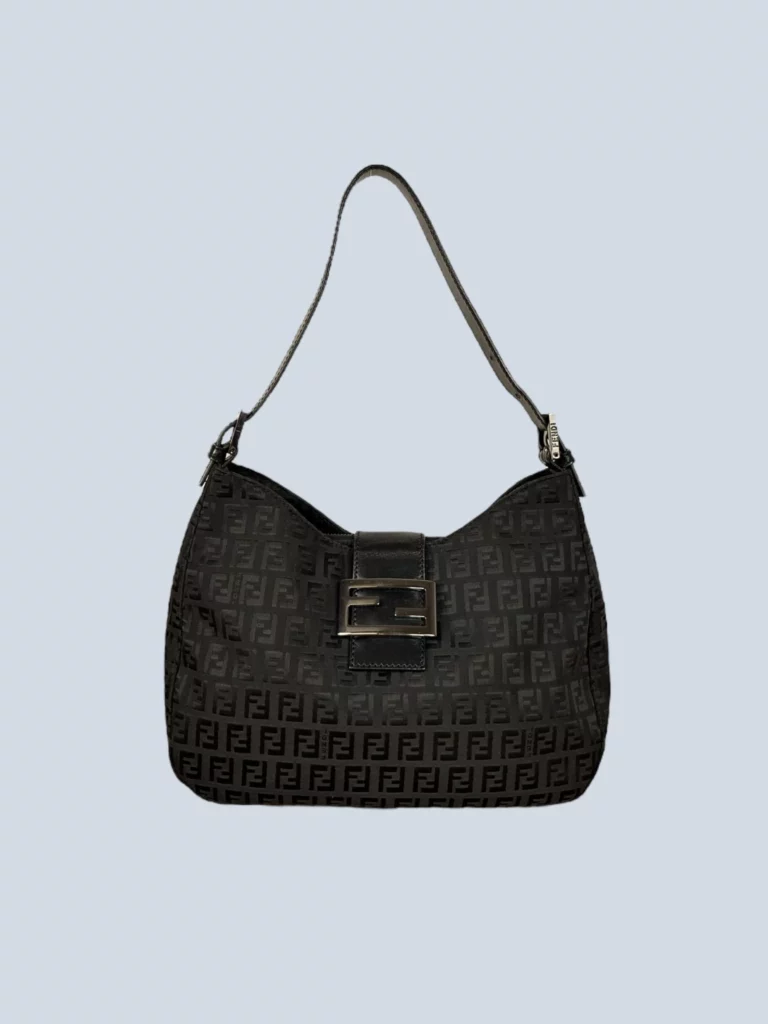 Borsa a spalla in nylon monogram Zucchino.