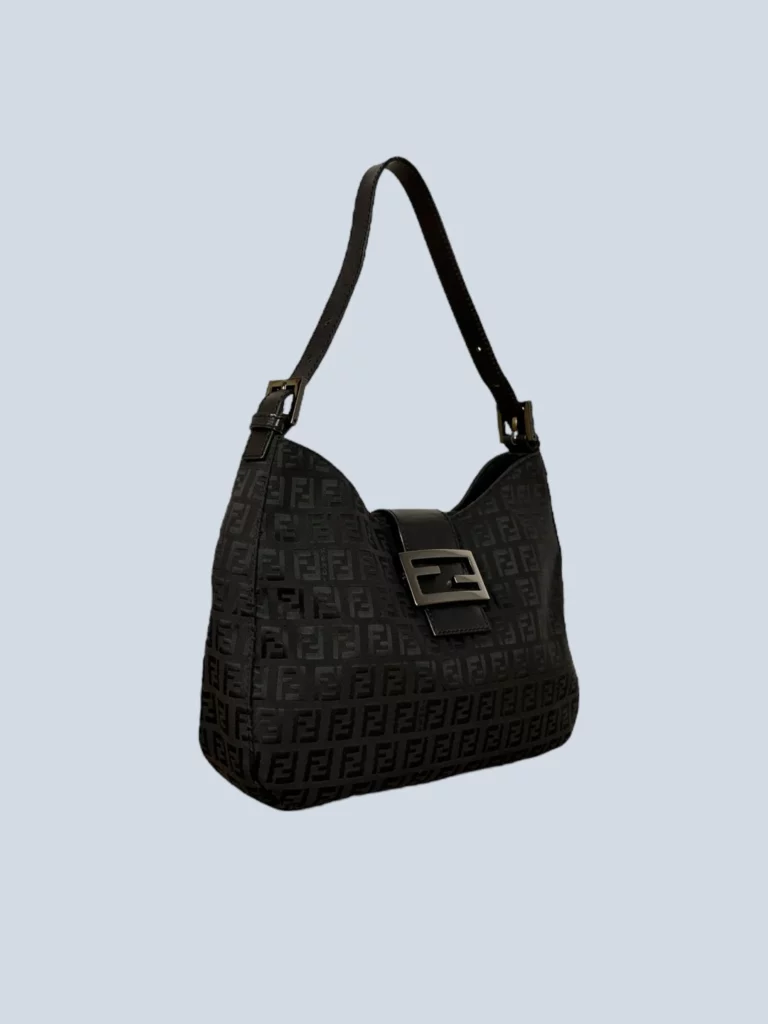 Borsa a spalla in nylon monogram Zucchino., foto 2 di 8