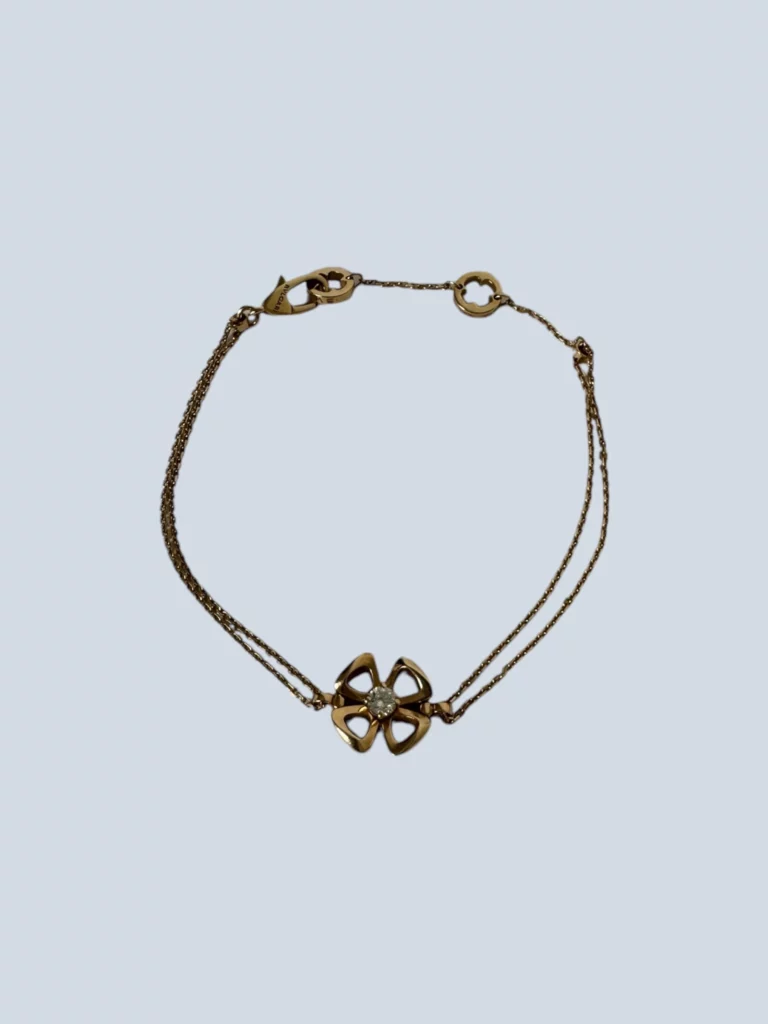 Braccialetto Fiorever in oro 18kt con diamante.