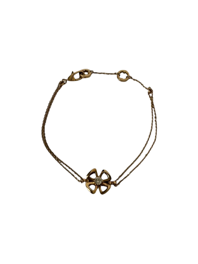 Fiorever 18kt gold bracelet with diamond.