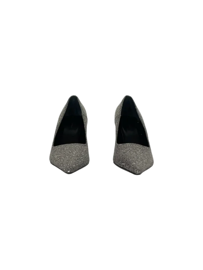 Knife glitter lamé pumps., photo 3 of 5