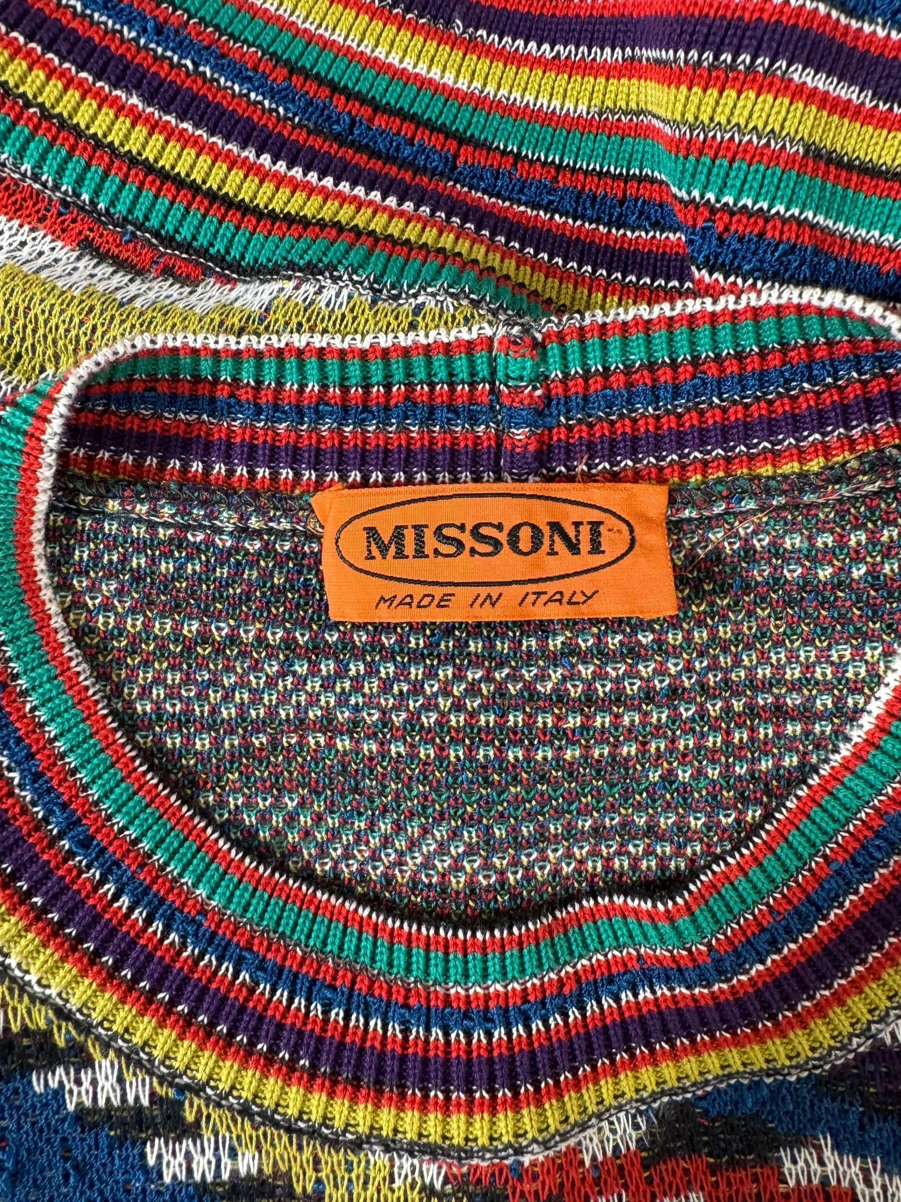 Missoni maglione in cotone lavorato vintage 50