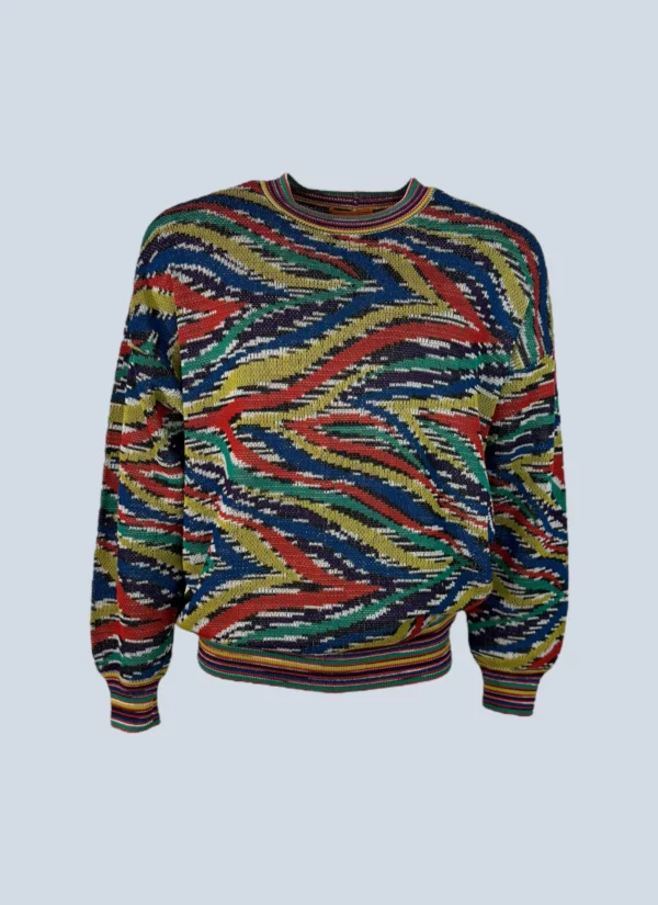 <b>Missoni</b> <br> maglione in cotone lavorato vintage, 50.