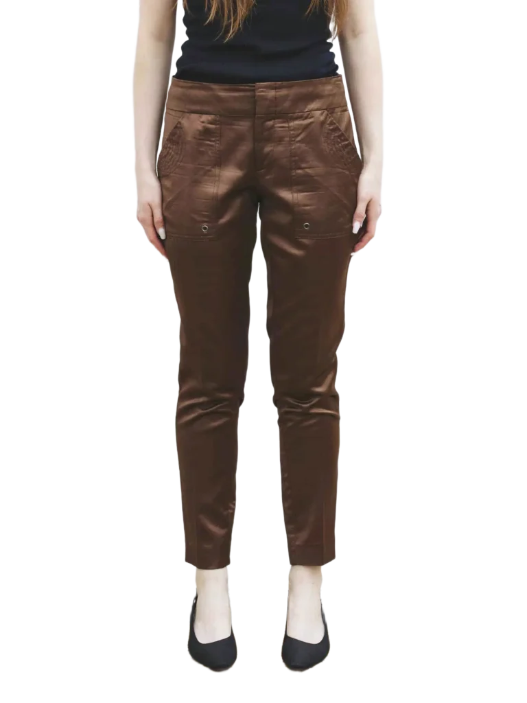 By Tom Ford, viscose cigarette trousers.