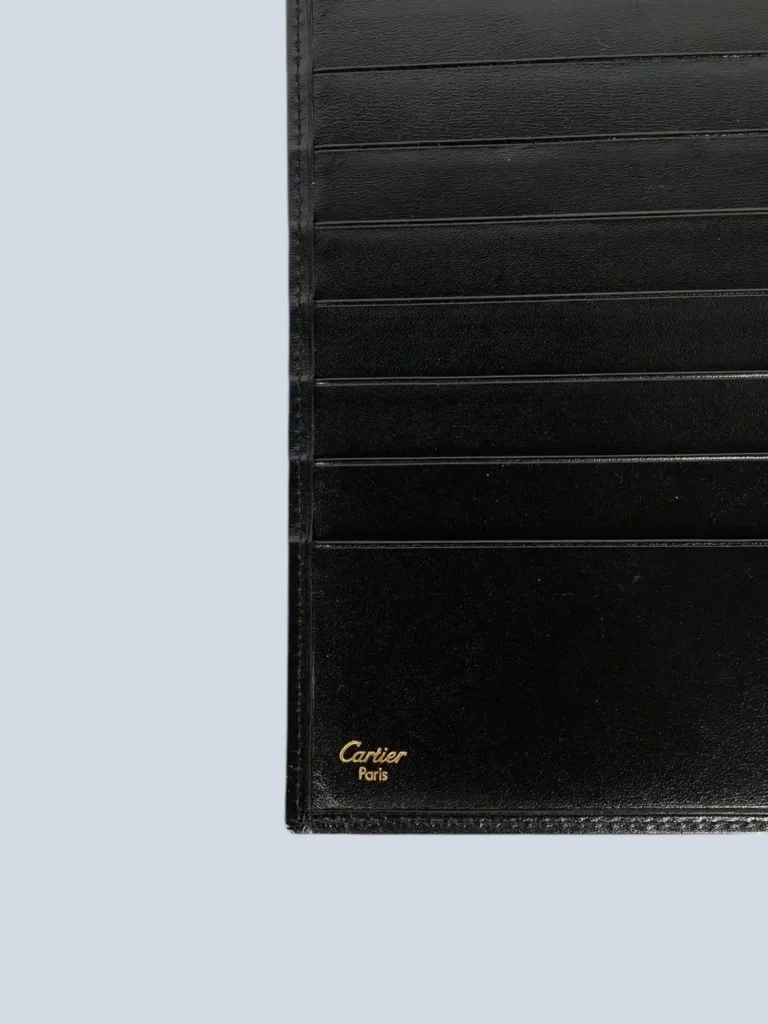 Portafoglio Must De Cartier in pelle liscia e logo oro., foto 6 di 8