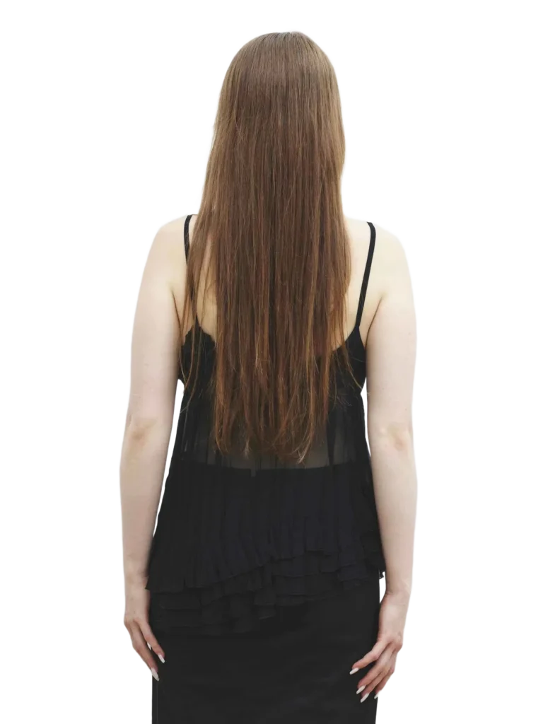 Babydoll in seta con rouches., foto 3 di 3