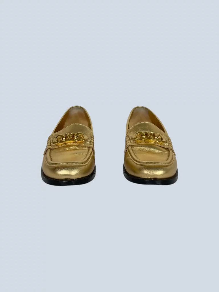 Garavani, mocassini VLogo Chain in pelle, 37., foto 3 di 7