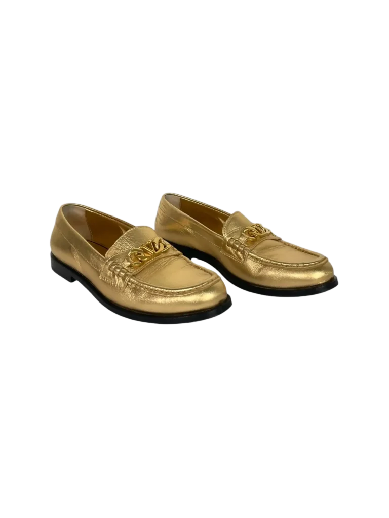 Garavani, VLogo Chain leather loafers., photo 2 of 7