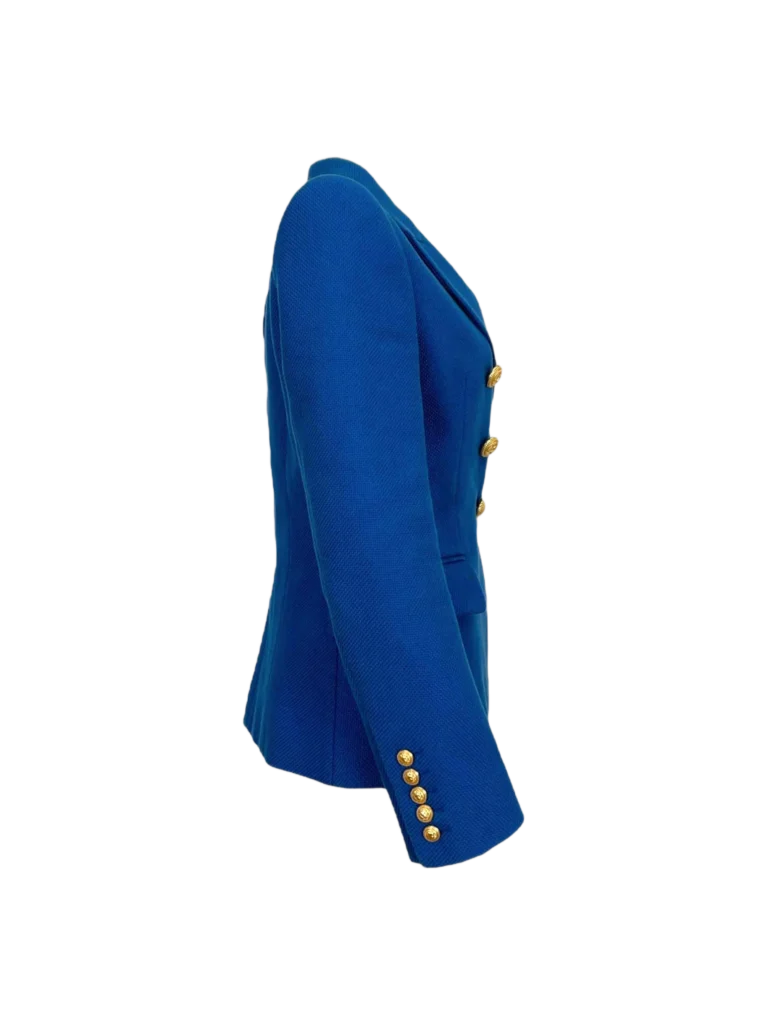 Blazer doppiopetto in cotone., foto 2 di 6