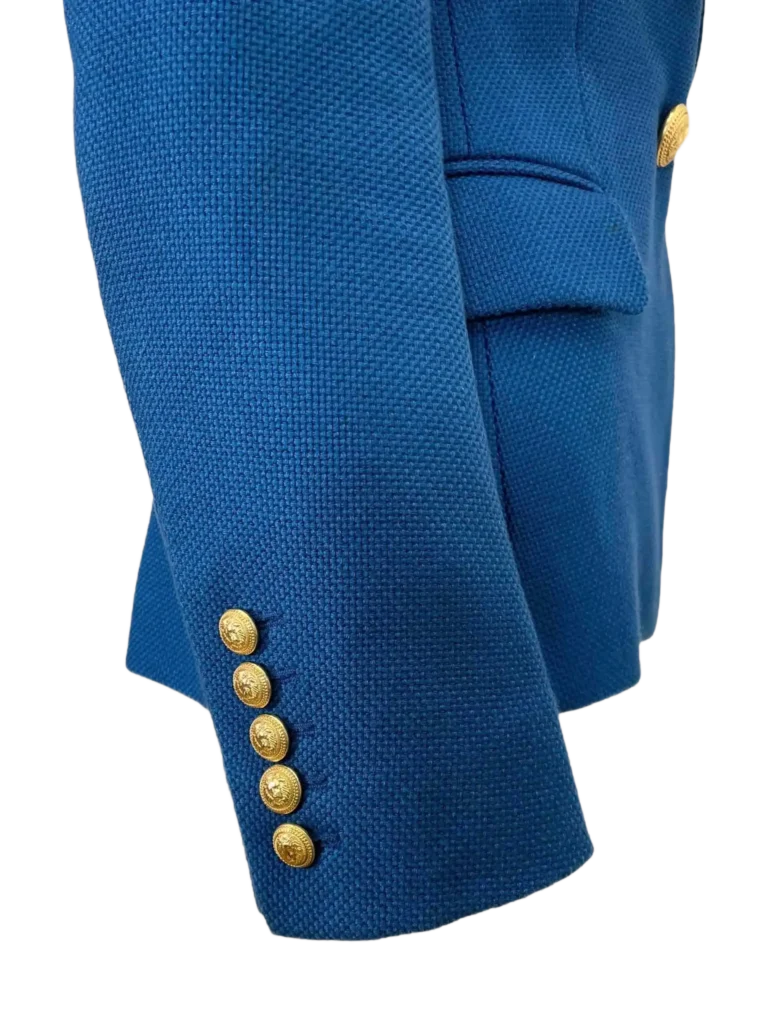 Blazer doppiopetto in cotone., foto 5 di 6