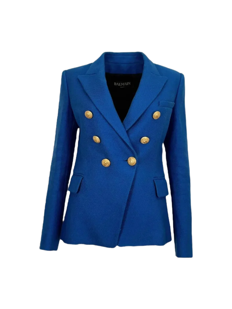 Blazer doppiopetto in cotone.