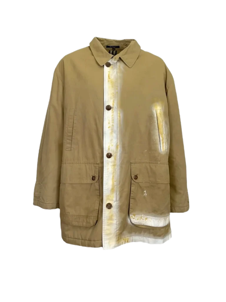 Giubbotto Custom in cotone e lana Check.