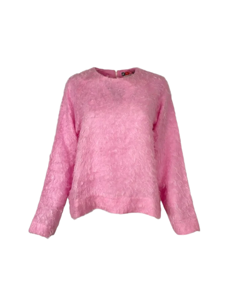 Wool and silk sweater.