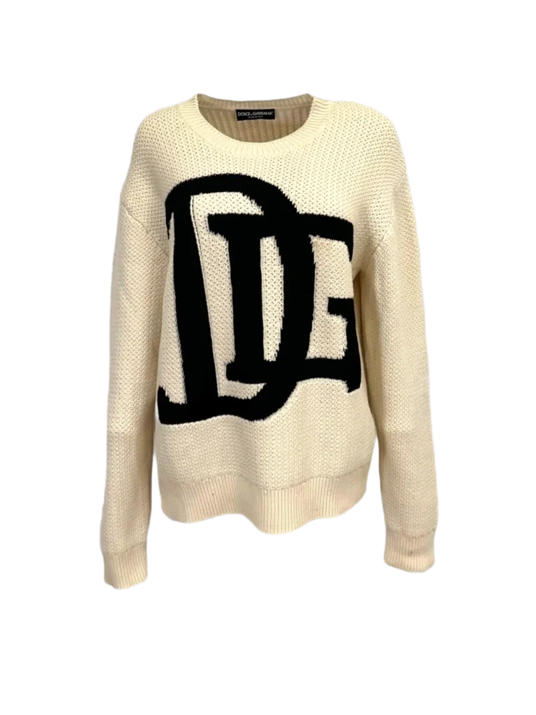 Maglione in lana DG logo.