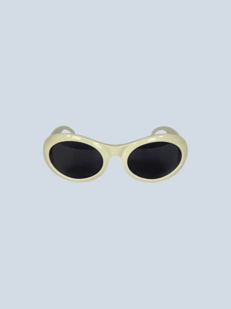 Occhiali da sole ovali in acetato Vintage con logo., foto 2 di 8