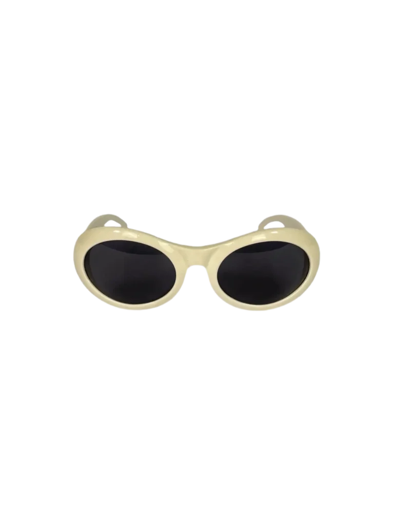 Occhiali da sole ovali in acetato Vintage con logo., foto 2 di 8