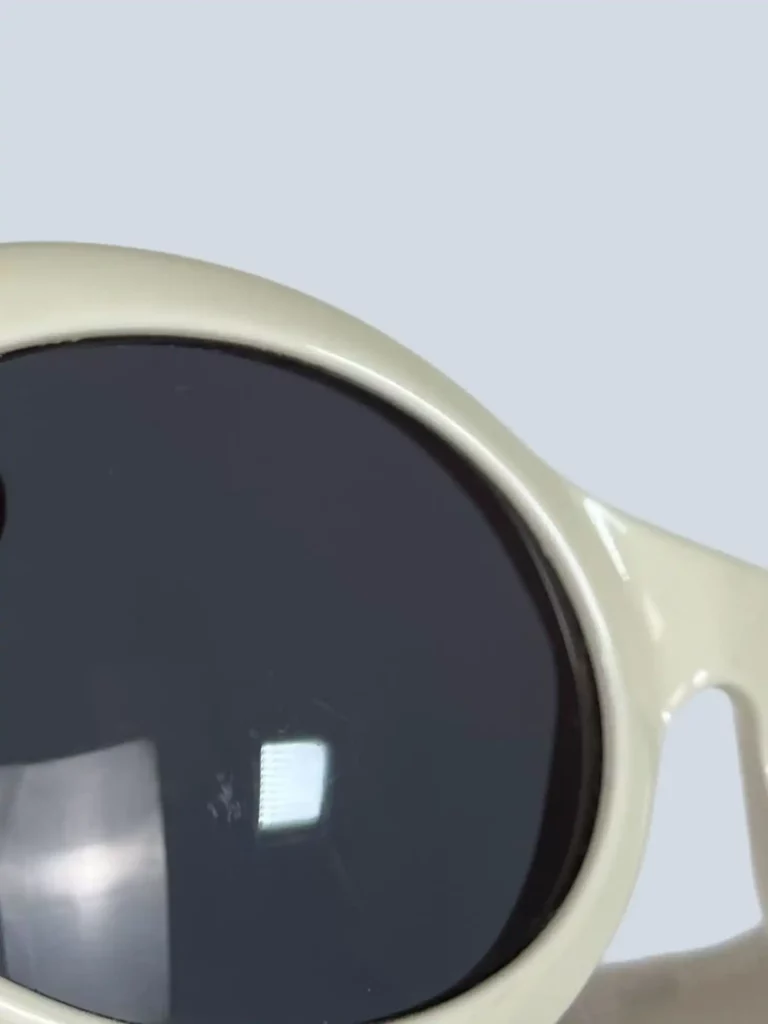 Occhiali da sole ovali in acetato Vintage con logo., foto 8 di 8