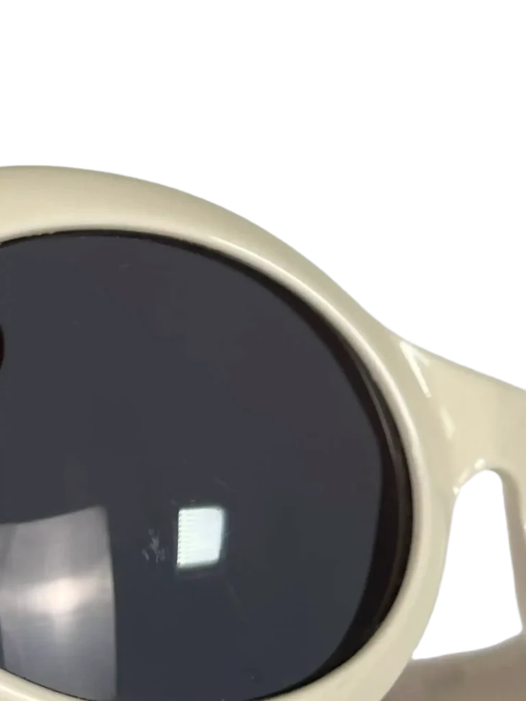 Occhiali da sole ovali in acetato Vintage con logo., foto 8 di 8