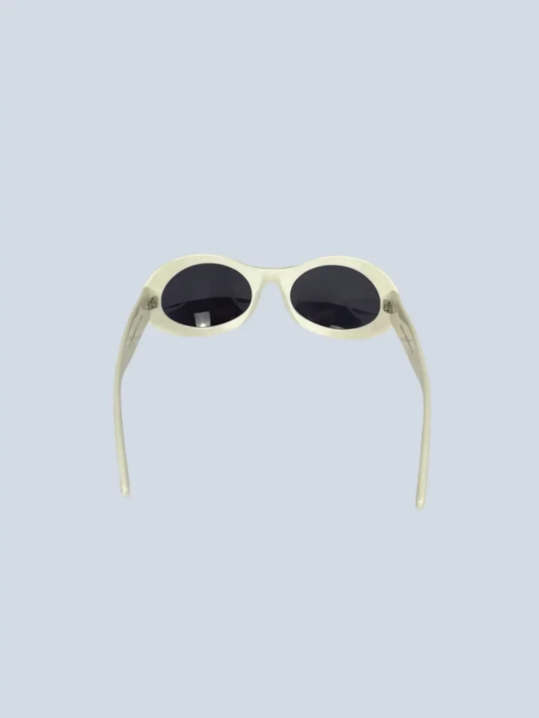 Occhiali da sole ovali in acetato Vintage con logo., foto 3 di 8