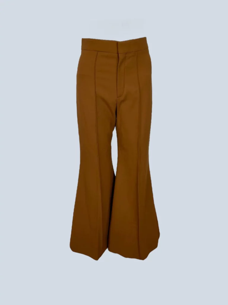 Pantaloni a zampa in lana, 36fr.
