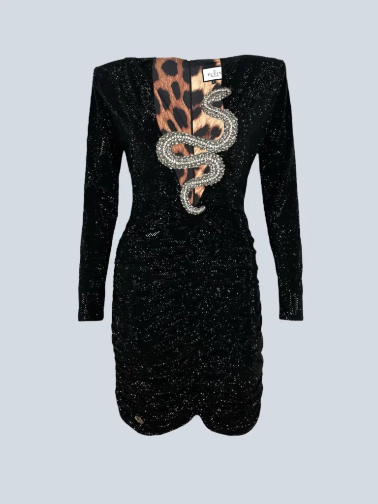 Abito tubino corto Crystal Snake, L.