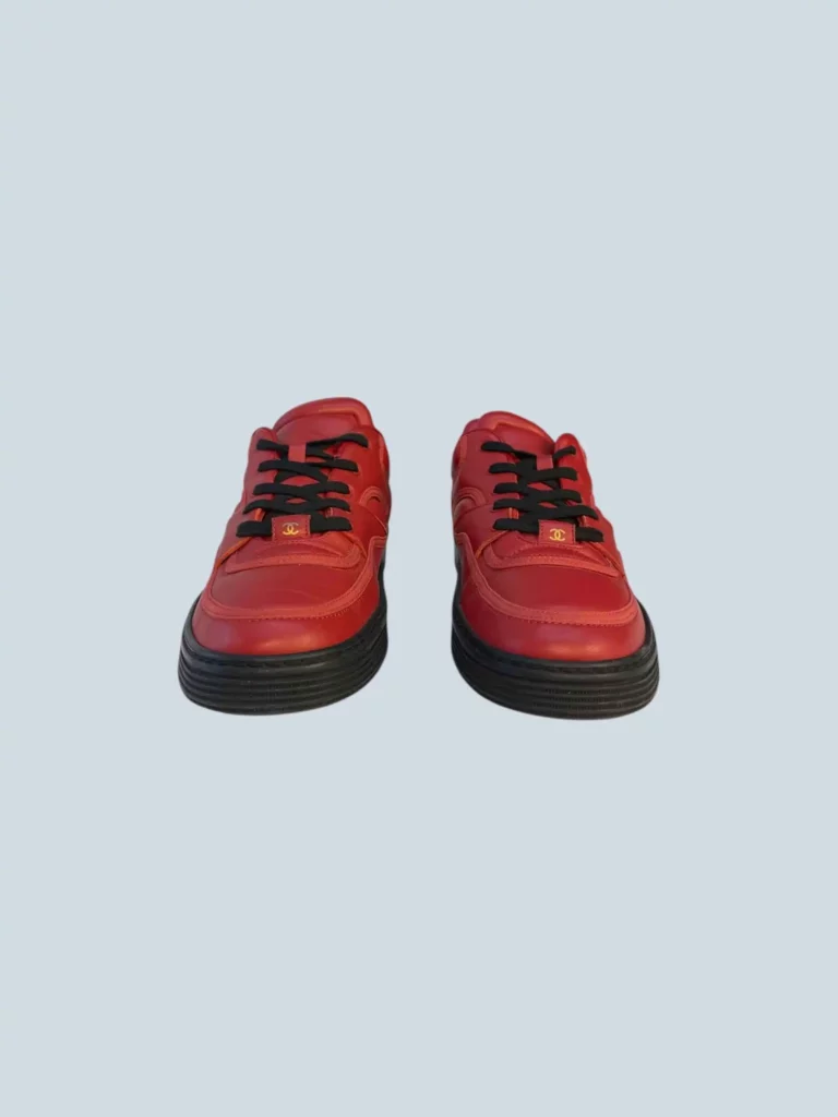 Leather logo print sneakers, 41., photo 3 of 6
