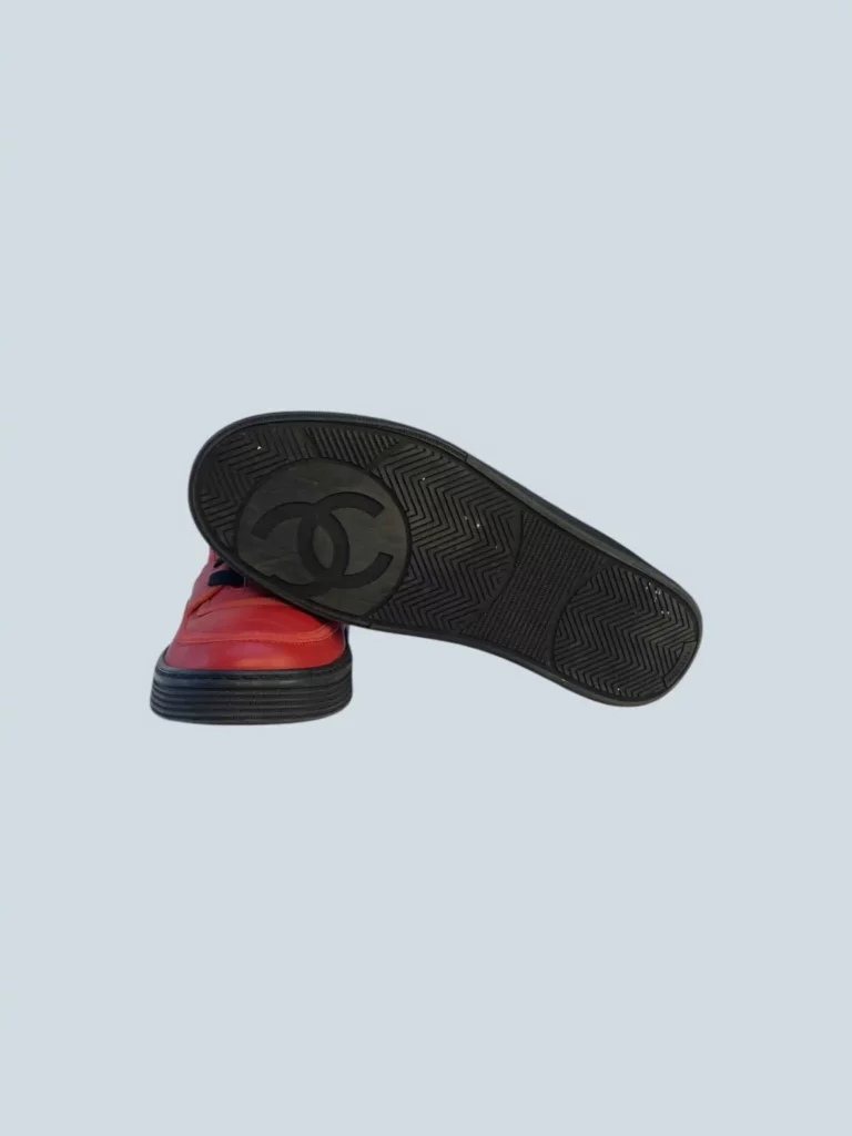 Leather logo print sneakers, 41., photo 5 of 6