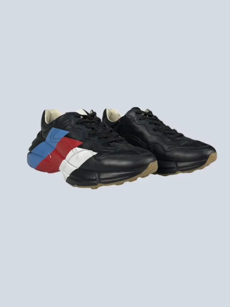 Sneakers Rython in pelle con bande web, 6., foto 2 di 7