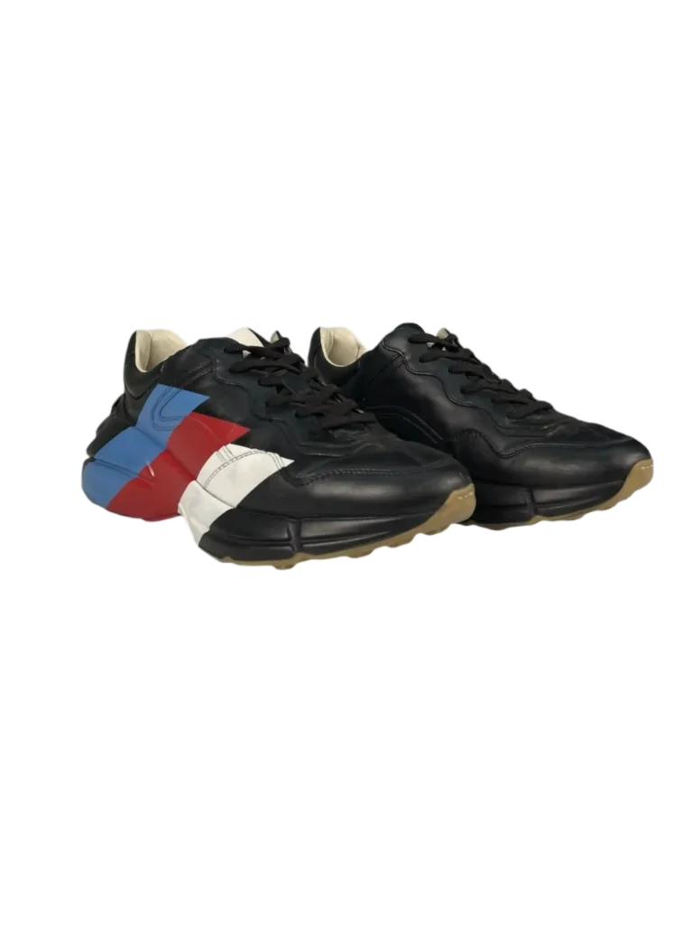 Rython leather sneakers with web stripes, photo 2 of 7
