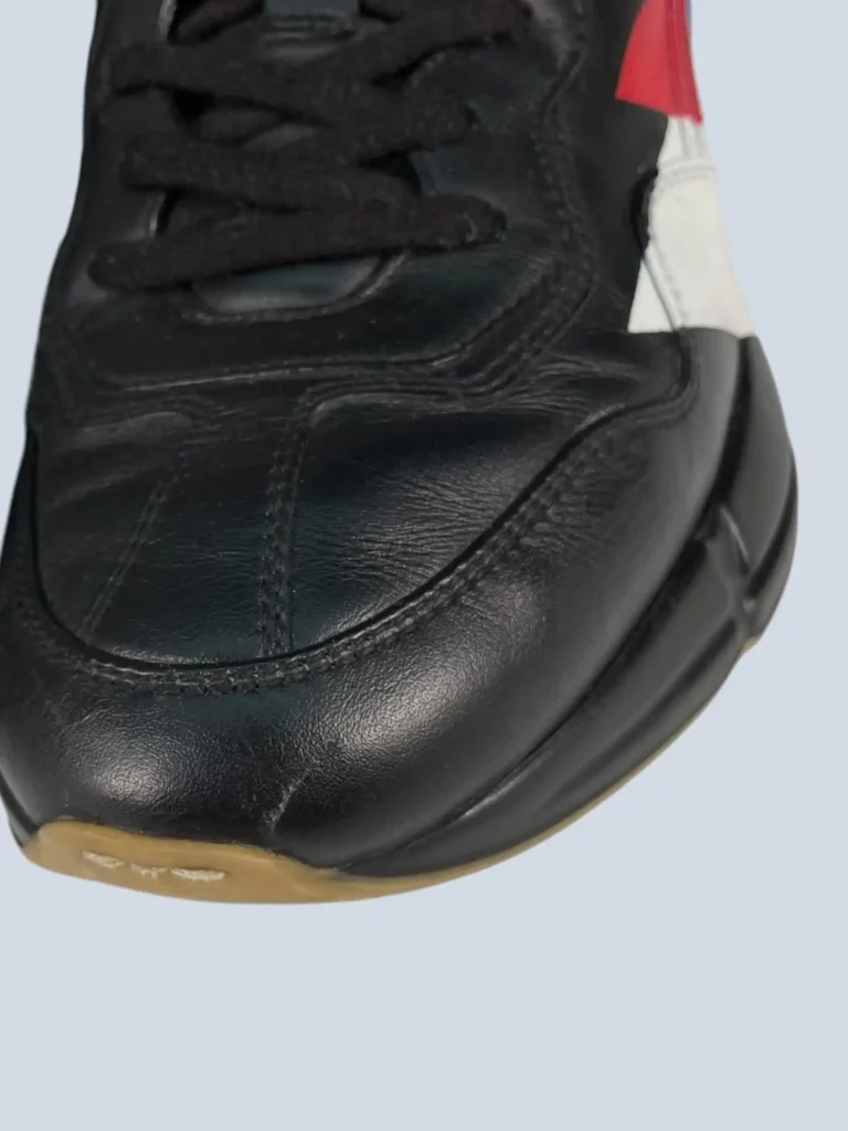 Sneakers Rython in pelle con bande web, 6., foto 6 di 7
