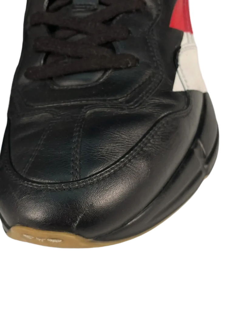 Rython leather sneakers with web stripes, photo 6 of 7