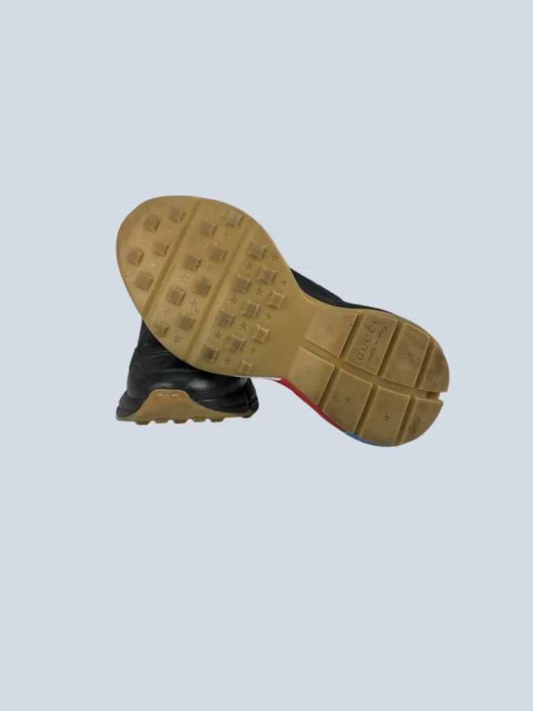 Sneakers Rython in pelle con bande web, 6., foto 5 di 7