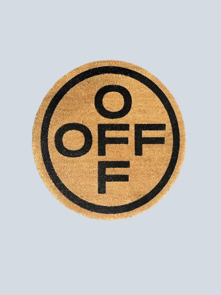 Zerbino rotondo "OFF".