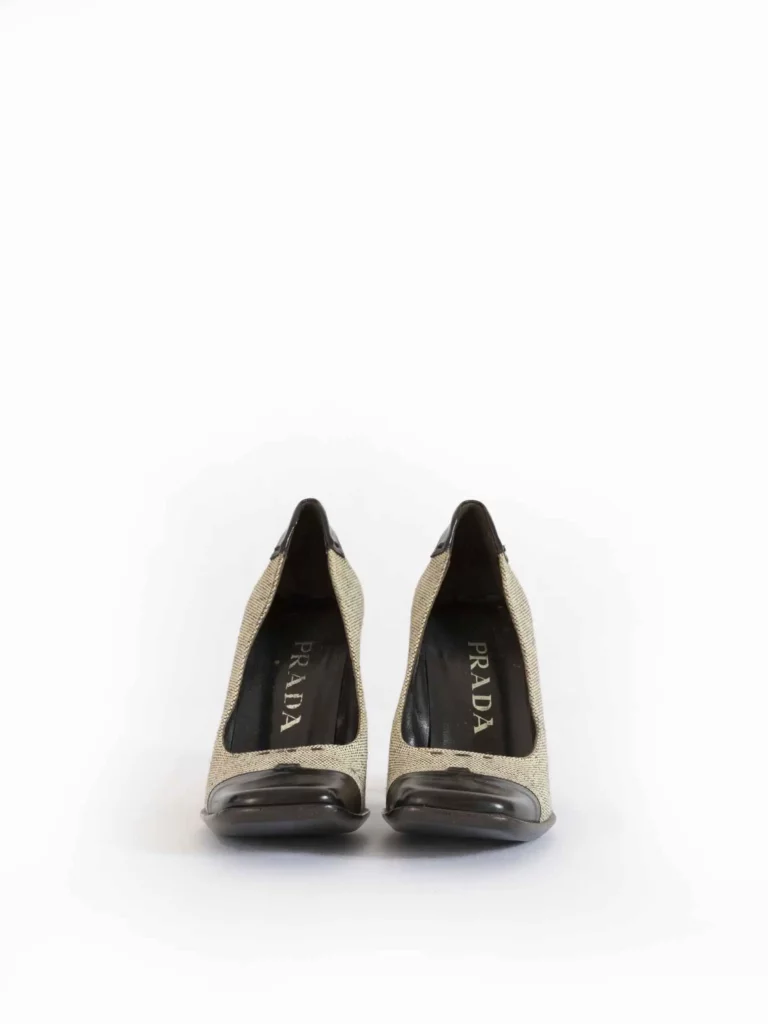 Fabric and leather pumps, 36., photo 2 of 4